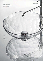 BA675 Il Paralume Marina Bubbles стеклянная мыльница с рельефной чашей и хромированным держателем
