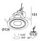 21612 9030 B-C Delta Light TWEETER М St Мягкий утопленный светильник — фото 1