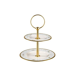 0006732-402 Villari Butterfly подставка для торта с двумя уровнями