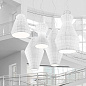 SPLAYBXXE27BWXX Axolight Layers B SP текстильная люстра белый — фото 2