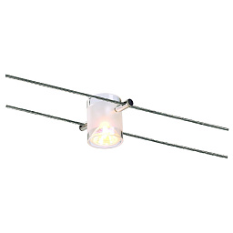 WIRE SYSTEM, COMET светильник для лампы MR16 50Вт макс, хром / стекло матовое SLV 139230