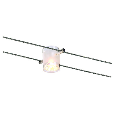 WIRE SYSTEM, COMET светильник для лампы MR16 50Вт макс, хром / стекло матовое SLV 139230