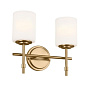 Ali 11.5" 2 Light Vanity Brushed Natural Brass настенный светильник 55141BNB Kichler