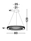 9285810 FIORE Novaluce светильник LED 80Вт 230В 4452Lm 3000K IP20