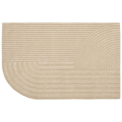 44601 Muuto Relevo Шерстяной ковер 200x300 см, светло-розовый