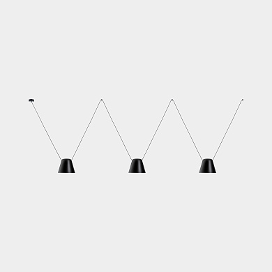 00-7399-05-05 Leds C4 Attic Triple Conic Shape черный