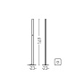 EG11105XL3 Lumen Center Ego PT 11 S торшер минималистичный белый — фото 3