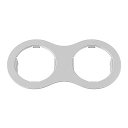 214626 Lightstar Domino рамка для двух светильников белая овальная