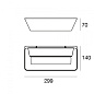 CA075DBBMDI Linea Light Hype AP LED алюминиевый настенный светильник чёрный — фото 3