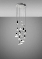 подвесной светильник с алюминиевыми цилиндрическими элементами