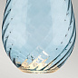 Настольная лампа Lena - Blue Elstead LENA-TL-L-BLUE стекло с голубым оттенком и абажур цвета утиного яйца — фото 3