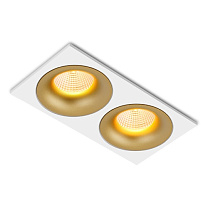 Потолочные светодиодные светильники Led technology CITY X 22.30 W 2FW NO DIM золотой + белый