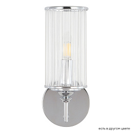 GLORIA AP1 CHROME Crystal Lux GLORIA настенное бра с цилиндрическим стеклянным плафоном и хромированной фурнитурой