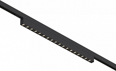 потолочный линейный светильник черного цвета для направленного освещения магнитного трека 48V