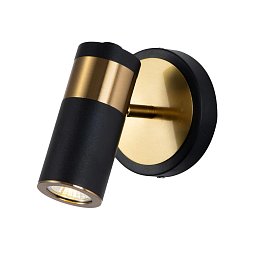 2997-1W Favourite Light point бра с поворотным плафоном-цилиндром в золоте и чёрном