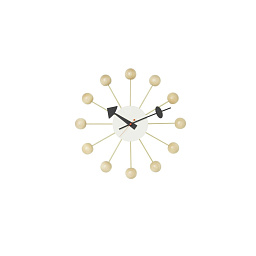 20125002 Ball Vitra Настенные часы с шарообразными метками светлый бук