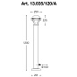 13.035/120/A GIARDINO Aldo Bernardi уличный напольный светильник