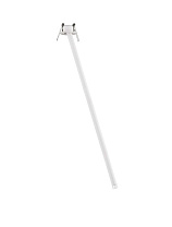 Sandy White Aluminium LED 4Watt 220-240Volt 177Lm IP20 3000K D:5 H:64 cm