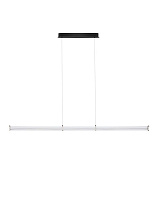 Triac Dimmable Matt Black Metal, Satin Nickel & Clear Acrylic LED 21 Watt 220-240 Volt 1470Lm IP20 2700K L:151 W:8 H:150 cm
