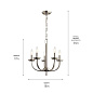 Kennewick 5 Light Chandelier Brushed Nickel люстра 52385NI Kichler — фото 3
