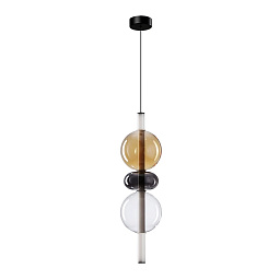 A6835SP-12SM Arte Lamp VASSOIO подвесной светильник с тремя стеклянными шарами белого и золотистого цвета