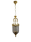 Lattice Portuguese Small Gold Jar Pendant Light подвесной светильник FOS Lighting BellJali-Gold-S-HL1