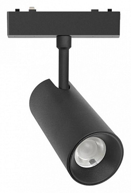магнитный трековый светильник цилиндрический черный для магнитного трека 48V