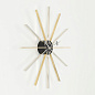 20125901 Spindle Vitra Часы настенные звёздчатые бело-золотые — фото 1