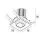 28528 9200 B Delta Light ENTERO SQ-S TRIMLESS WALLWASH Встраиваемый точечный светильник — фото 1