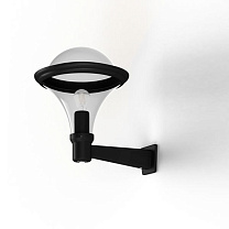 Dallas N° 2; Smoked polycarbonate E27 75W Detector; Dark black