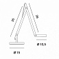Rotaliana String T1 MINI DTW небольшая дизайнерская настольная лампа чёрный 1SRT1MW262EL0 — фото 3