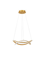 Triac Dimmable Brass Gold Aluminium & Acrylic LED 87 Watt 220-240Volt 3141Lm 3000K IP20 D:60 H:120cm