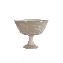 0007435-302 Villari Peacock чаша с ножкой из каремельного фарфора