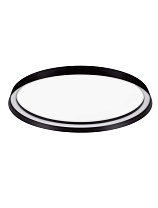 Triac Dimmable Sandy Black Aluminium & Acrylic LED 48 att 220-240Volt 3361Lm IP20 2700-3000-4000K CCT by Dip Switch Light Up & Down D: 60 H: 7 cm