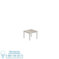 СТОЛ TABOELA 50X50CM + КЕРАМИЧЕСКАЯ СТОЛЕШНИЦА СЕРО-СЕРЫЙ Royal Botania