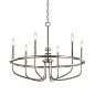 Capitol Hill 22" 6 Light Chandelier Brushed Nickel люстра 52304NI Kichler — фото 3