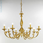 Kolarz PISANI 0301.88.15 люстра французское золото ø101cm высота 66cm мин. высота 93cm макс. высота 138cm 8 ламп e14 — фото 1