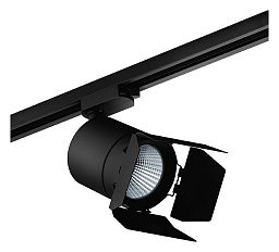 C127297 Lightstar Canno трековый светильник черного цвета для однофазного трека 1ph