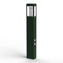 Tetra N° 4; Clear polycarbonate E27 70W Plug; Fern green