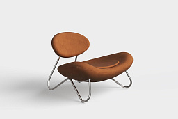 Meadow lounge chair Envy 20320/Brushed steel Woud, кресло