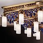 Потолочная люстра Orion Oriontal DLU 1704/12+8 gold/Pendel blau — фото 2