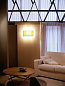 COMWB08 Santa & Cole Comodín COMODÍN STRUCTURE CHROME-PLATED. LAMPSHADE WHITE LINEN Накладное бра белый — фото 4