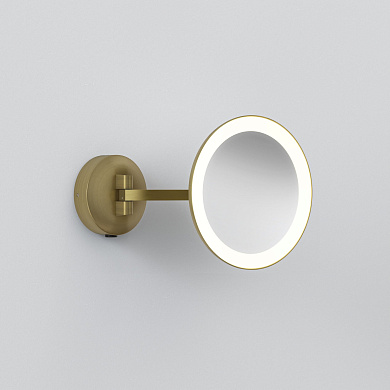 Настенный светильник Astro Lighting Mascali Round LED матовый брашированный латунь