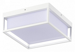 SL9517.502.01 ST-Luce Cubo квадратный потолочный светильник белого цвета с матовым рассеивателем