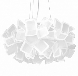 10231/530 White Loft It Clizia подвесной светильник с плафоном из складок белый