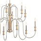 Karthe 12 Light Chandelier Beech and Brushed Nickel люстра 52472NI Kichler — фото 8