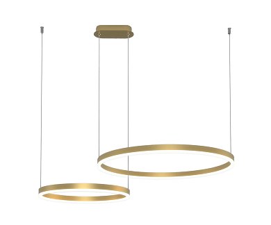 Люстра Kink Light Тор латунь d40+60 08219,36PA(3000K)