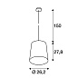 165519 SLV TINTO светильник подвесной 60W, матированная медь