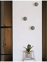 Gray Concrete & White Alumimium LED 6 Watt 220-240 Volt 160Lm 3000K IP20 D: 11 W: 9.6 H: 7.5 cm