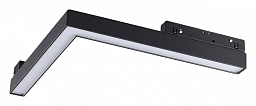 358606 Novotech Flum 23mm магнитный трековый светильник линейной формы черного цвета для системы 48V